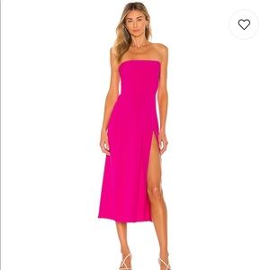 NEW Mandy Midi Dress in Hot Pink